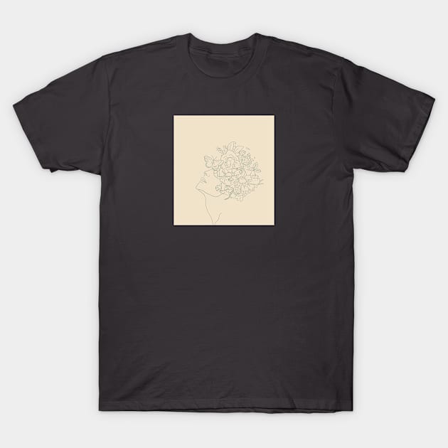 On my head T-Shirt by Anemonium lines